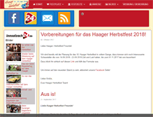 Tablet Screenshot of haager-herbstfest.de